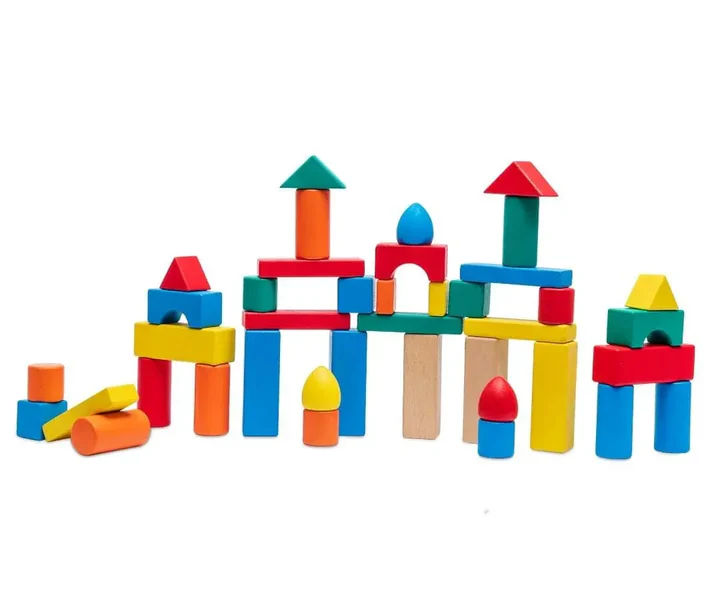 48 Piece Wooden Blocks Starter Bag